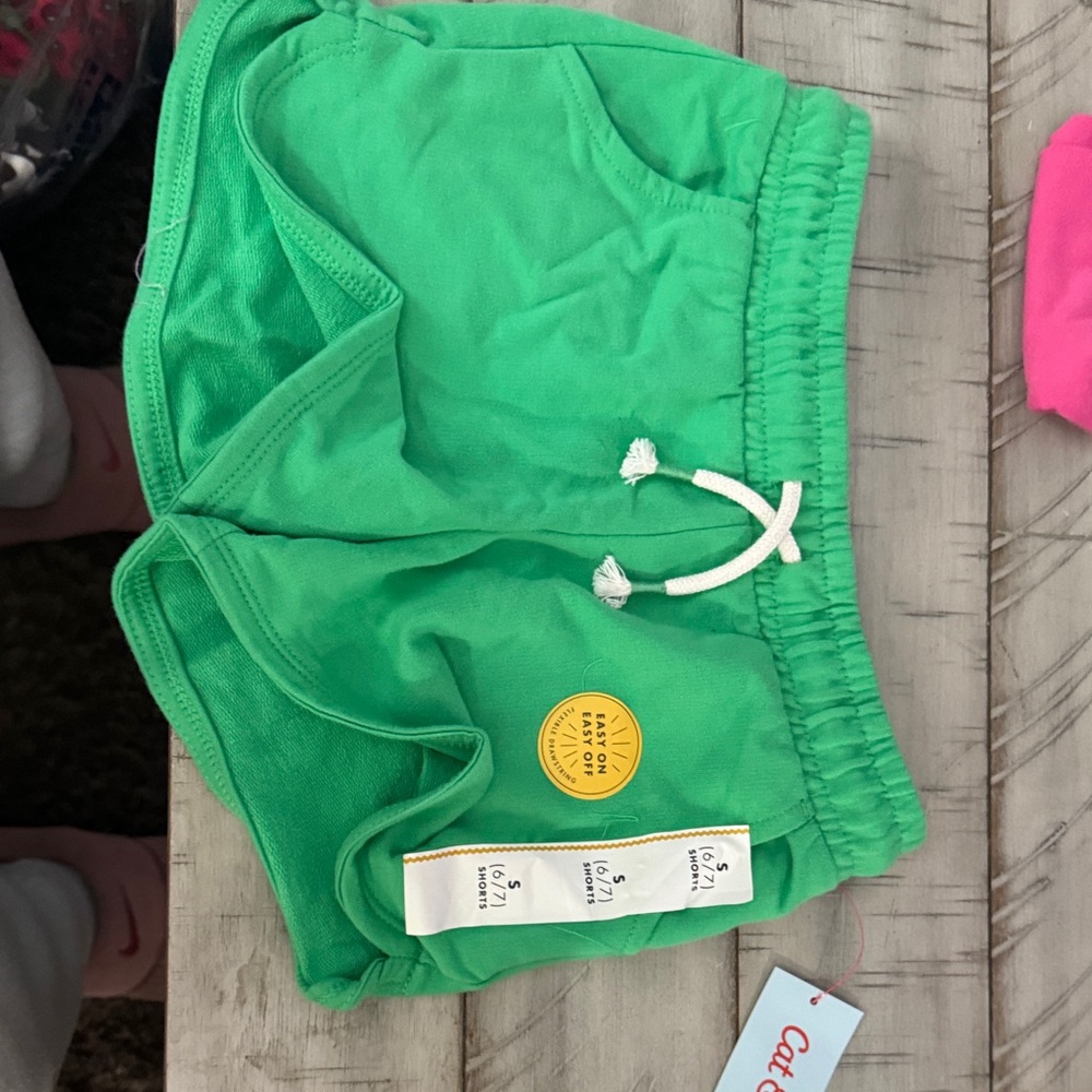 Cat & Jack Vibrant Green Kids Shorts